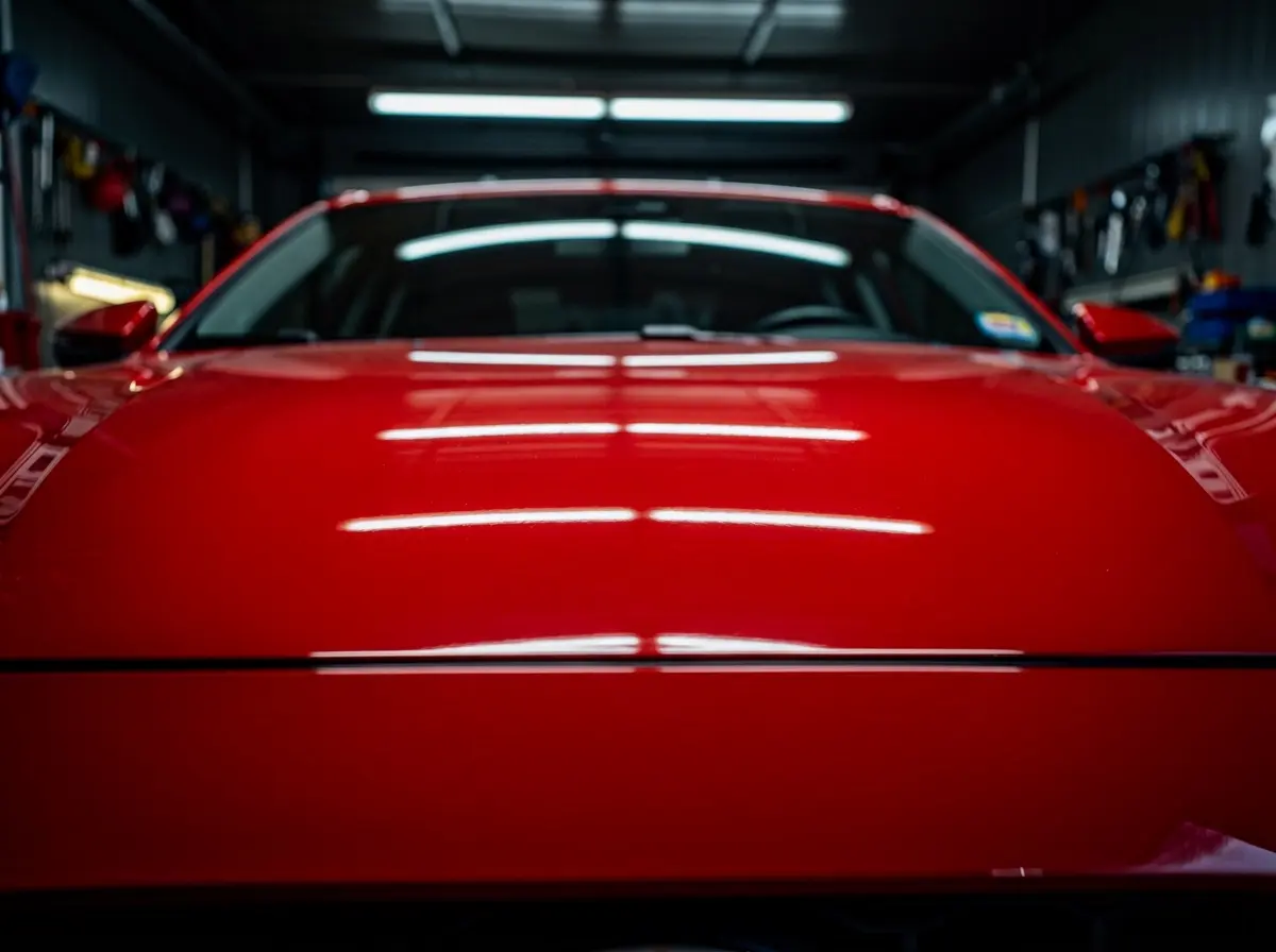 After: Bonnet dent removal